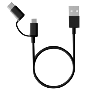 Mi 2-in-1 Original USB Cable | Micro USB to Type C (100 cm) | 100% Genuine