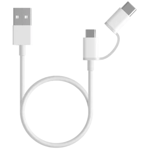 Mi 2-in-1 Original USB Cable | Micro USB to Type C (30 cm) | 100% Genuine