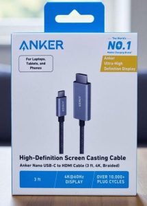 Anker Nano Usb-C to HDMI Cable, 3ft, 4k, Braided Stmobile.pk