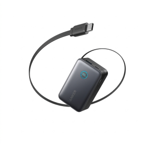 Anker Nano Power Bank 10000mAh 45W Built-In Retractable USB-C Cable Stmobile.pk
