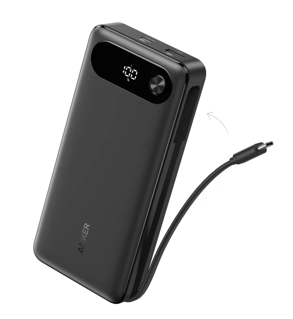 Anker Powerbank (20,000mah, 87w, Built-In Usb-C Cable stmobile.pk