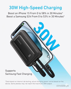 Anker Zolo Powerbank (10kmah, 35w, Built-In Dual Usb-C Cables stmobile.pk