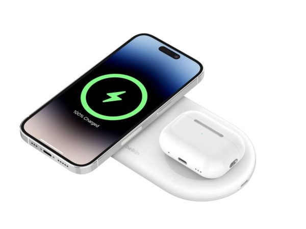 BoostCharge Pro 2-in-1 Magnetic Wireless Charging Pad with Qi2 15W-stmobile.pk Belkin BoostCharge Pro 2-in-1 Magnetic Wireless Charging Pad with Qi2 15W price in Pakistan – pad charging iPhone and AirPods