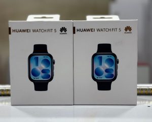 Huawei Watch Fit 5 Buy Original Mobile Accessories in Pakistan - STMobile.pk Huawei Watch Fit 5 price in Pakistan – global version on wrist showing 1.82‑inch AMOLED display