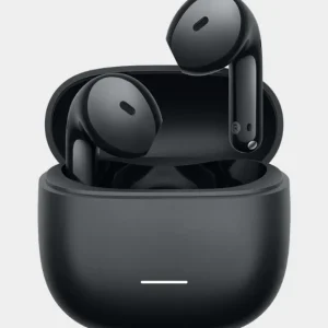 Redmi Buds 8 Active price in Pakistan – earbuds and charging case in showing semi‑in‑ear design