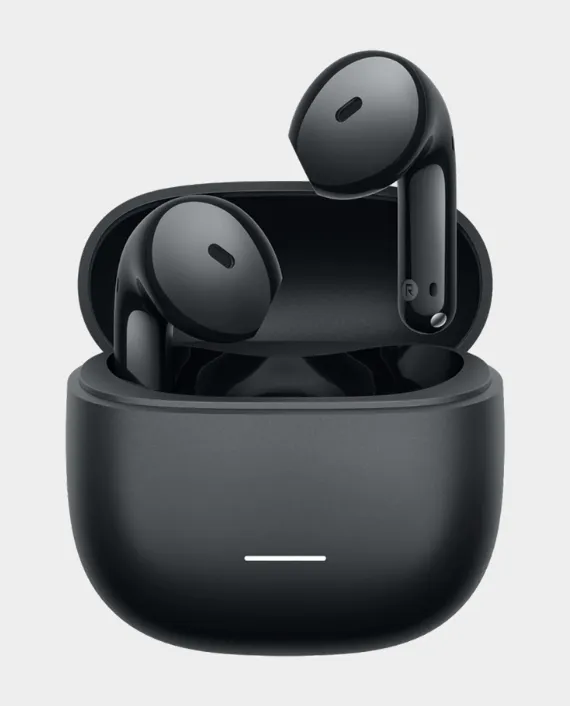 Redmi-buds-8-active-stmobile.pk Redmi Buds 8 Active price in Pakistan – earbuds and charging case in showing semi‑in‑ear design