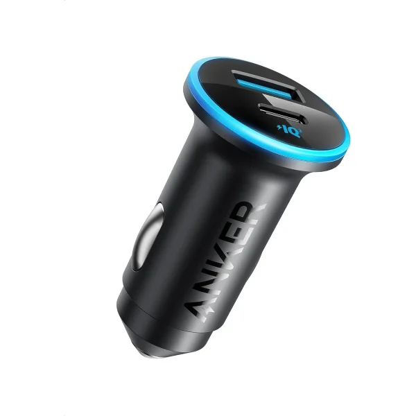 Anker Car Charger 52.5W Price in Pakistan – charger with USB-C and USB-A ports showing compact design