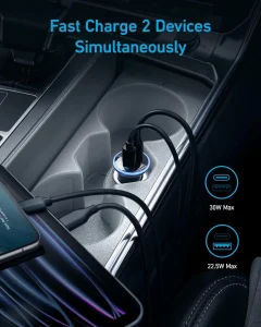 Anker Car Charger Price in Pakistan – charger only with compact cigarette lighter design