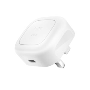 Belkin Compact USB-C Wall Charger 20W Price in Pakistan – charger with 3‑pin plug and USB-C port showing compact design