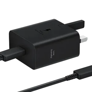 Samsung 45W Power Adapter Price in Pakistan – UK 3‑pin plug charger with USB‑C port and 1.8m cable compact design